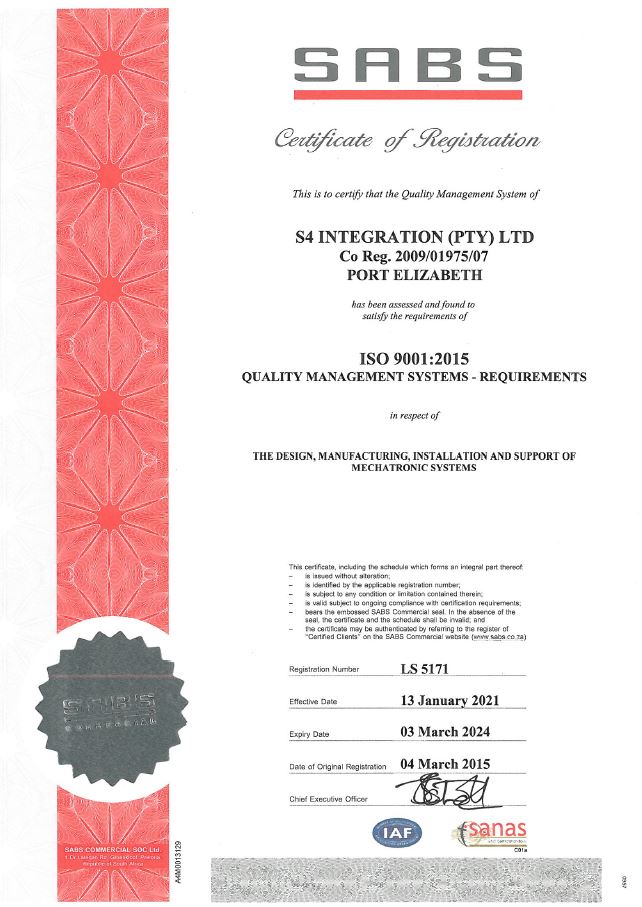 ISO 9001:2015 Certifcation